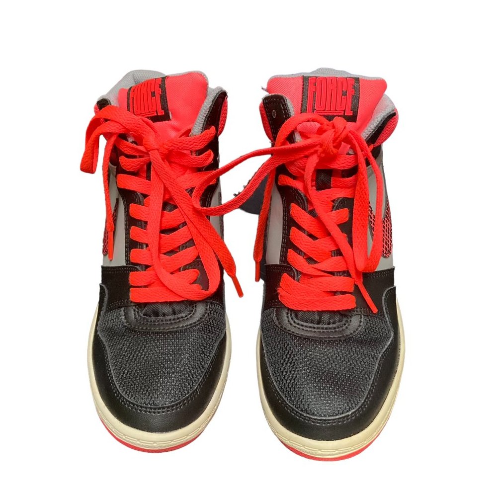 Nike Womens Force Sky High 629746-003 Black Orange Basketball Shoes Size 7